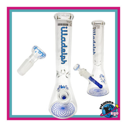 Illadelph Water Pipe w/ blue coloring and slider