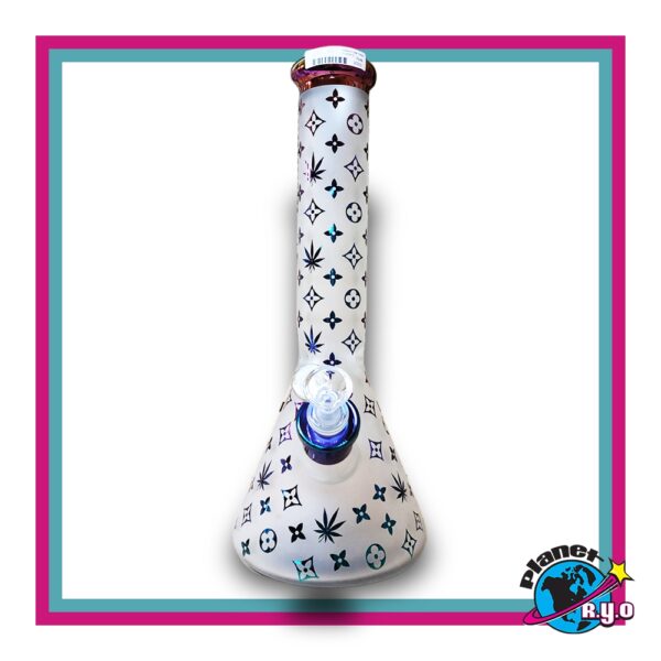 Glass Louis Vuitton Pattern Bong