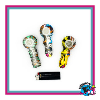 Artistic Silicone Hand Pipes