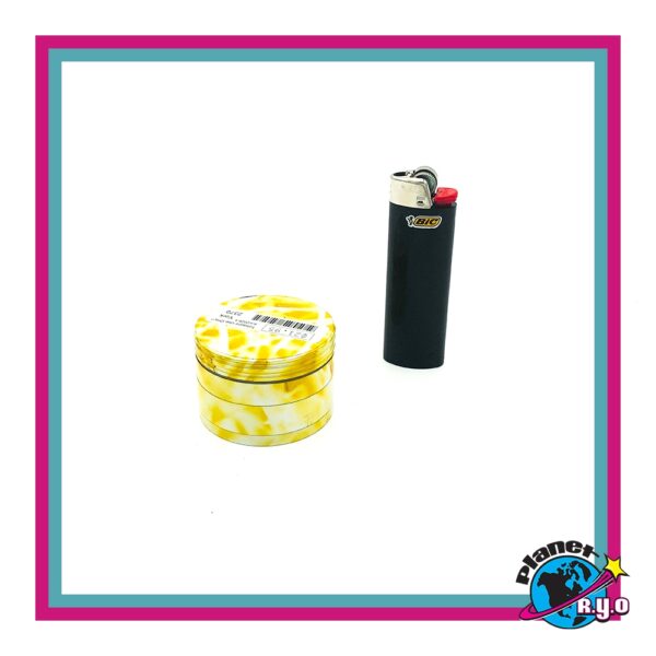4-piece Aluminum Grinder - Yellow