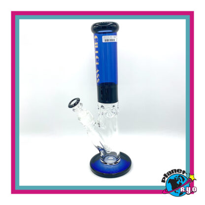 17" Blue Gili Glass Water Pipe