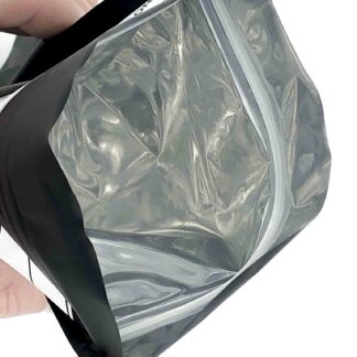 Opened Grover's Sack Odor Proof Storage Bag Extra Small with Foil Interior